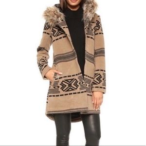 BB Dakota Brenden Boho Coat Parka Size Small